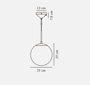 Lampă suspendată Grant 25 Alamă Nordlux small 4