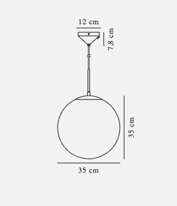 Lampă suspendată Grant 35 din alamă Nordlux small 4