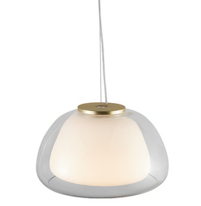 Lampă suspendată Nordlux Jelly 39 cm – sticlă transparentă și opalină albă small 3