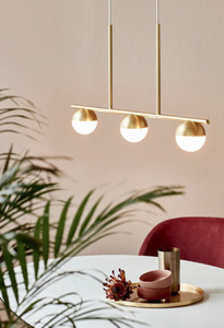 Lampă suspendată peste masă Contina 3 Brass Nordlux Nordlux small 1