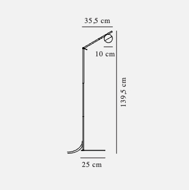 Afişa Contina floor lamp Black Nordlux Contina floor lamp Black Nordlux