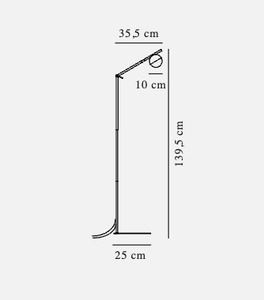 Nordlux Contina Contina Lampă de podea din alamă small 3