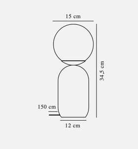 Lampă de masă Notti gri Nordlux 4 Lampă de masă Notti gri Nordlux small 4