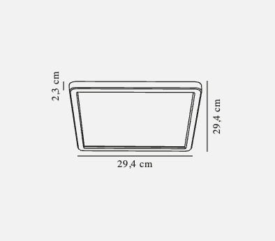 Afişa Oja 29 square plafond IP20 nichel periat Nordlux Oja 29 square plafond IP20 nichel periat Nordlux