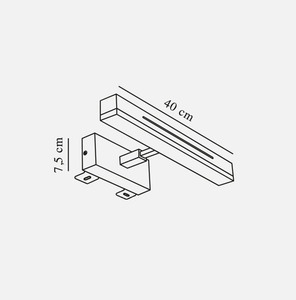 Lampă de perete peste oglindă Otis 40 alb Nordlux small 4