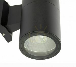 Aplica exterior SU-MA negru aluminiu sticla 2xE27 IP54 7001 BL small 2