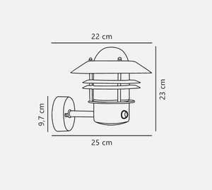 Lampă de perete pentru exterior cu senzor de mișcare Blokhus negru Nordlux small 2