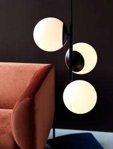 Lampă suspendată Lilly Negru/Opalwh. Nordlux small 0