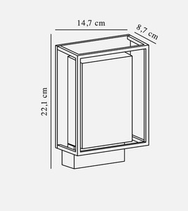 Lampă de perete pentru exterior Nestor Black Nordlux small 4