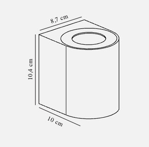 Canto 2 lampă de perete pentru exterior Alb Nordlux small 5