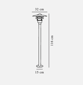 Lønstrup 32 lampă de grădină în picioare negru Nordlux small 2