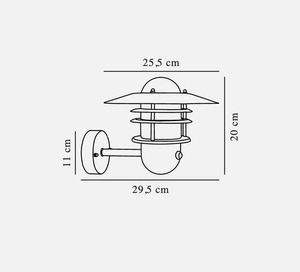 Aplică de exterior cu senzor de mișcare Agger Galv Nordlux small 3