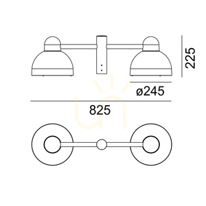 Corp dublu de iluminat pentru stâlp NORLYS Koster 1155 din aluminiu 2x E27 small 3