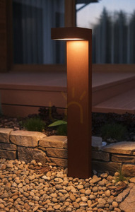 Stâlp de iluminat exterior NORLYS Asker 55cm negru 7.2W LED 3000K 1310BL small 15