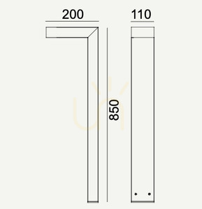 Stâlp de iluminat exterior NORLYS Asker 1315GR LED 7,9 W 3000 K 85 cm grafit small 13