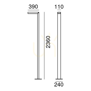 Stâlp de iluminat pentru grădină NORLYS Asker Pole Pro 1365GR grafit LED 8,5 W 3000 K 236 cm DALI2 small 5