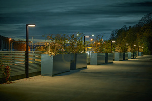 Stâlp de iluminat exterior integrat NORLYS Asker Pole Pro 1368BL negru LED 8,6 W 3000 K small 4
