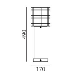 Verifica Stockholm 1426 Galvanizat Led 8.5W 3000K 85Cm Eei D