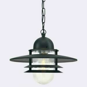 Lampă suspendată de exterior Norlys Oslo 240A/BL neagră RAL 9005 E27 small 0