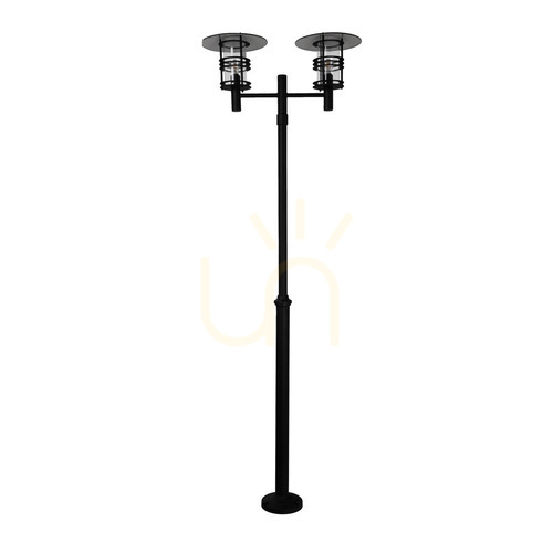 Verifica STOCKHOLM 283BL negru 252cm 2 x E27 lanternă de grădină/parc - NORLYS
