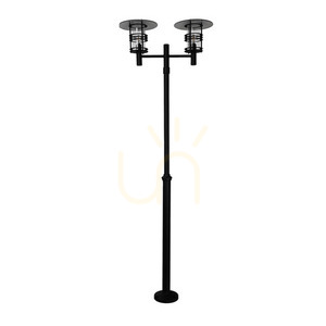 STOCKHOLM 283BL negru 252cm 2 x E27 lanternă de grădină/parc - NORLYS small 0