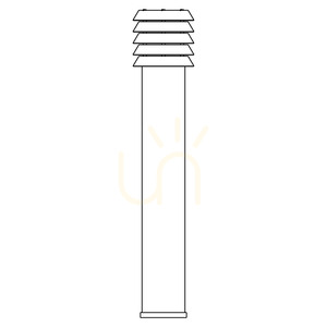 Stâlpișor de iluminat NORLYS Alta 291BL negru E27 85 cm IP65 small 4