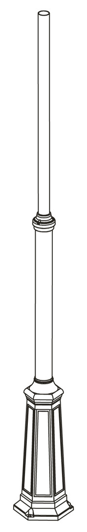 previzualizare Stâlp de iluminat NORLYS Lamppost negru 120-220 cm 3010BL Stâlp de iluminat NORLYS Lamppost negru 120-220 cm 3010BL