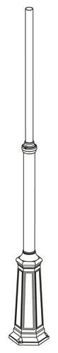 Verifica Stâlp de iluminat NORLYS Lamppost alb 120-220 cm 3010WH