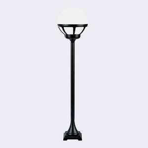 Stâlpișor de iluminat NORLYS Bologna 315BL negru RAL 9005, glob opal, E27, 117,5 cm small 0