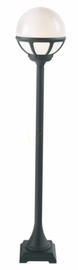 Stâlpișor de iluminat NORLYS Bologna 315BL negru RAL 9005, glob opal, E27, 117,5 cm small 2