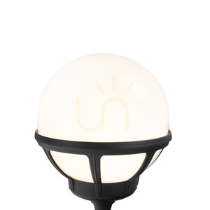 Stâlpișor de iluminat NORLYS Bologna 315BL negru RAL 9005, glob opal, E27, 117,5 cm small 8