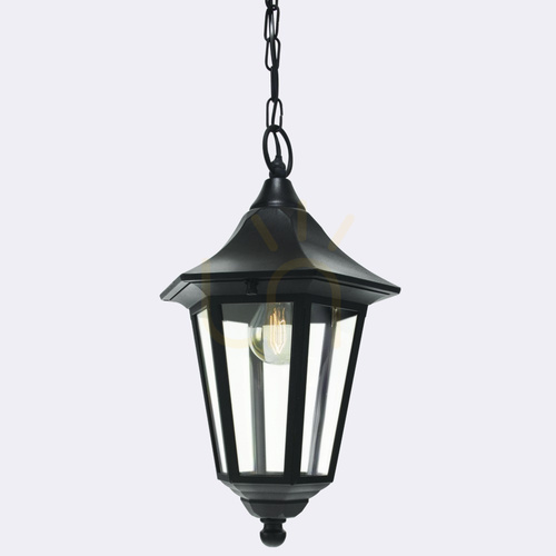 Verifica Lampă suspendată de exterior NORLYS Modena 351A/BL neagră, felinar pe lanț, E27, IP54