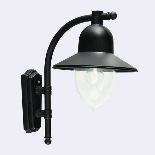 Verifica Lampă de perete pentru exterior COMO 370BL E27 Negru RAL-9005 - NORLYS