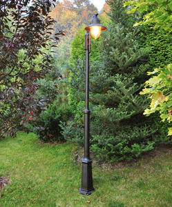 COMO 373B 3xE27 Black 9005 Norlys Lanternă de grădină/parc. small 2