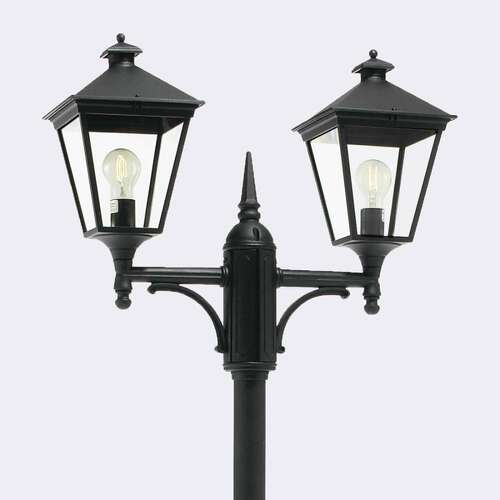 Verifica Lanternă de grădină LONDON IP54 2xE27 482BL Negru - premium NORLYS.