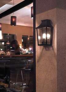 Lampă de perete pentru exterior IP54 LONDON 497BL E27 negru - premium NORLYS small 3