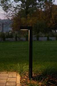 Stâlp de iluminat exterior NORLYS Asker 10W 3000K negru 55 cm 5212BL small 4