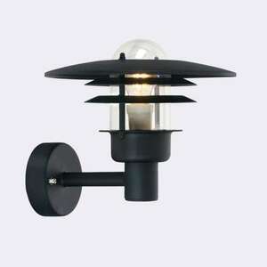 Aplica exterior Norlys Larvik negru 9005 oțel galvanizat 690BL small 0