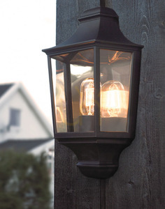 Lampă de perete pentru exterior GLASGOW 730B E27 Negru 9005 Norlys small 1