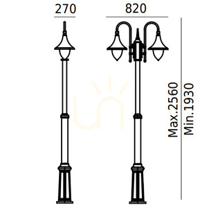 Firenze 820 White E27 Led 2X 9W dublu small 1
