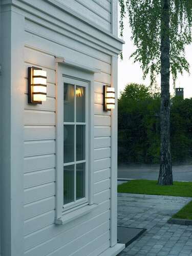 Verifica Lampă de perete pentru exterior BODEN 860GA E27 Galvanizat Galvanizat Fire Galvanizat - NORLYS