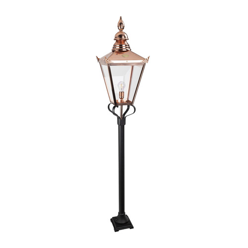 Verifica Lanternă de grădină din cupru CHELSEA 941CO E27 165 cm - NORLYS