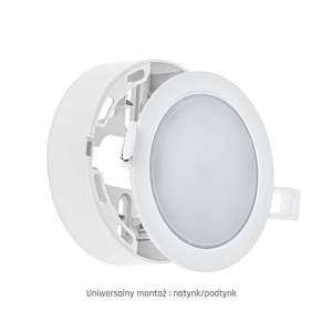 Algine Eco 2w1 Downlight de suprafață 6 Ww 230 V 110st Ip20 Ik06 115x35mm Alb Rotund small 2