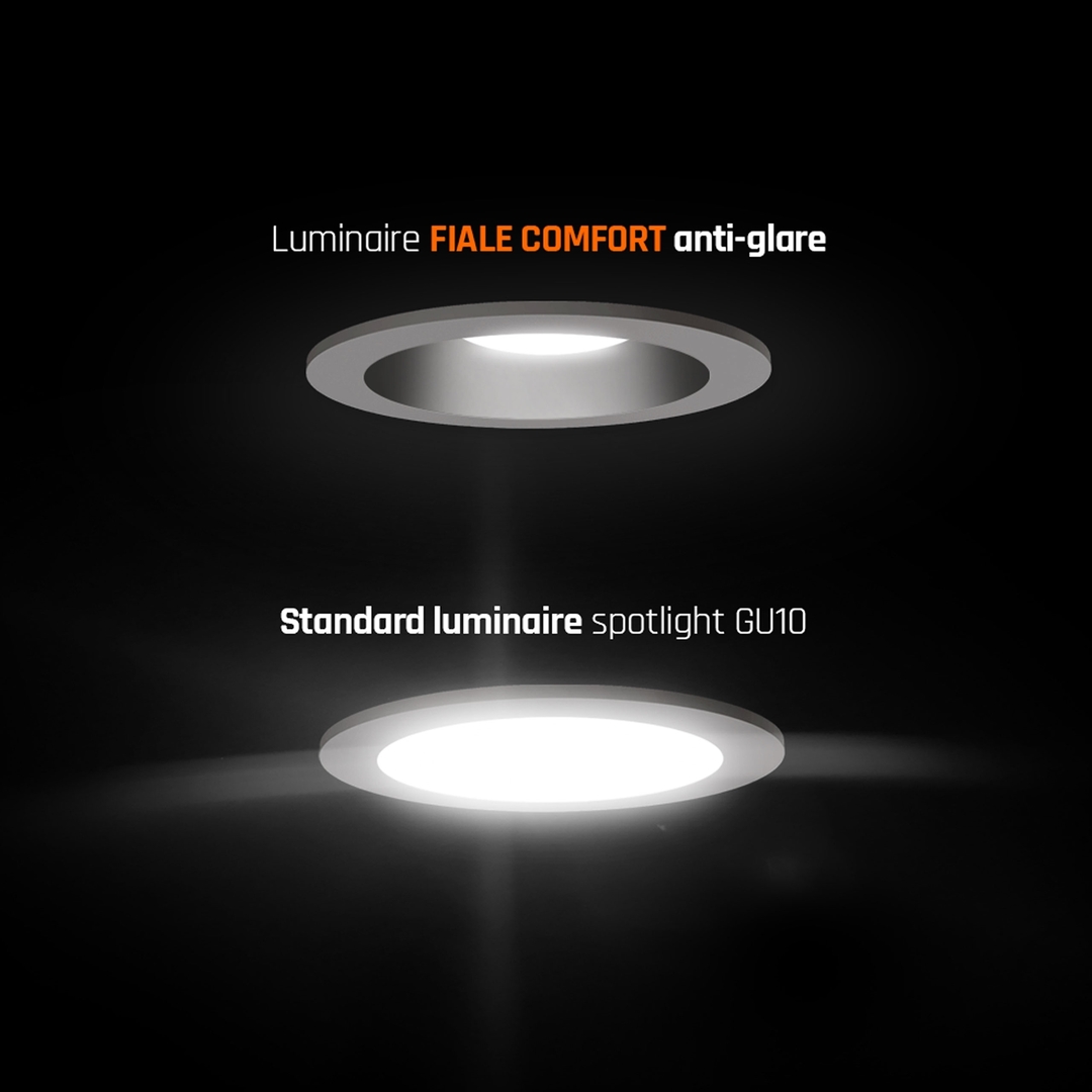 previzualizare Fiale Comfort antiorbire Gu10 250 V Ip20 Fi85x50mm negru centru rotund negru mobil Fiale Comfort antiorbire Gu10 250 V Ip20 Fi85x50mm negru centru rotund negru mobil