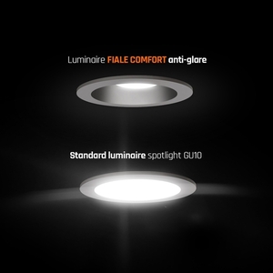 Fiale Comfort Anti Glare Gu10 250 V Ip20 Fi85x50mm alb rotund centru rotund argint mobil 4 Fiale Comfort Anti Glare Gu10 250 V Ip20 Fi85x50mm alb rotund centru rotund argint mobil small 4