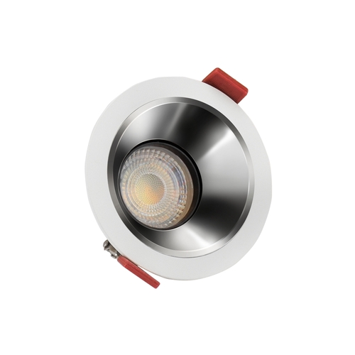Verifica Fiale Comfort Anti Glare Gu10 250 V Ip20 Fi85x50mm alb rotund centru rotund argint mobil