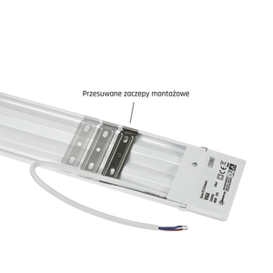 Viga Linear 600mm 14 W Nw 230 V 120st Ip20 76x600x26mm Alb 1 Viga Linear 600mm 14 W Nw 230 V 120st Ip20 76x600x26mm Alb small 1