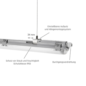 Limea Led Tube Slim Hermetic G13 1x60 250 V Ip65 710x65x63 Mm Gri 15 Limea Led Tube Slim Hermetic G13 1x60 250 V Ip65 710x65x63 Mm Gri small 15