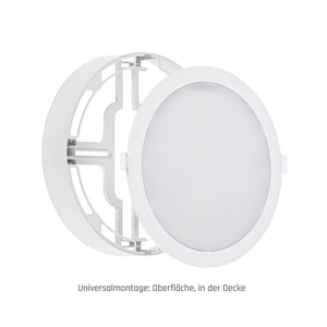 Algine Eco 2w1 Downlight montat pe suprafață 18 Ww 230 V 110st Ip20 Ik06 223x35mm alb rotund small 8