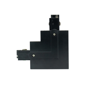 Conector încastrat dreapta L pentru bare Eurostandard - EUTRAC - Black Spectrum L-R small 1